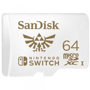64 GB MicroSDXC SANDISK for Nintendo Switch R100/W60 - SDSQXAT-064G-GNCZN