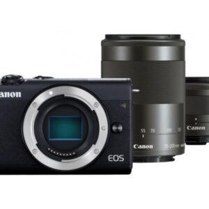 Canon EOS M200 Kit Noir + EF-M 15-45 + 55-200 IS STM - 3699C018