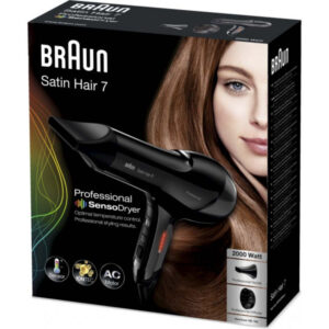Braun Satin Hair 7 SensoDryer Sèche-cheveux professionnel Noir