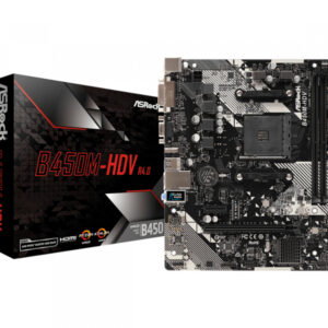 ASRock MB B450M-HDV R4.0 AM4 M-ATX D-Sub/HDMI/DVI DDR4 retail 90-MXB9N0-A0UAYZ