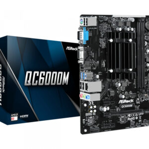 ASRock MB QC6000M AMD E2-6110 APU M-ATX D-Sub/HDMI DDR3 retail 90-MXBBU0-A0UAYZ