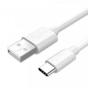 Charging cable for smartphones/tablet Type-C 1m (white nylon)