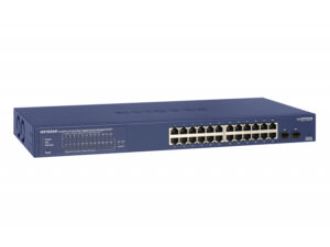 Netgear Smart Switch PoE+ 24 ports Gigabit Ethernet avec 2 ports SFP (190 W) - GS724TP-200EUS