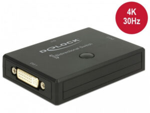 Delock Switch DVI 2 - 1 bidirektional 4k 30 Hz - 18751