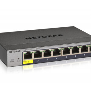 Netgear Smart Switch 8 ports Gigabit Ethernet avec gestion dans le Cloud - GS108T-300PES