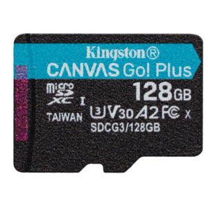 Kingston Canvas Go Plus MicroSDXC 128GB Single Pack SDCG3/128GBSP