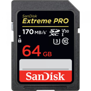 SanDisk SDXC  64GB CARD Extreme Pro 170/90 V30 UHS-I U3 SDSDXXY-064G-GN4IN