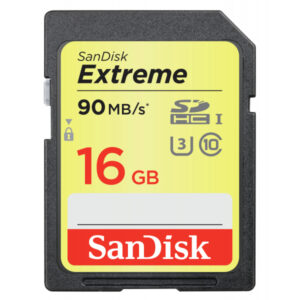 SanDisk SDHC 16GB Extreme Cl.10 R90/W40 UHS-I U3 SDSDXNE-016G-GNCIN