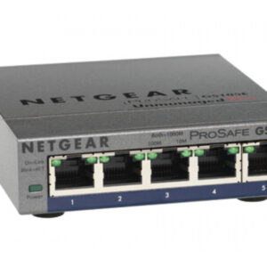 Netgear Switch Gigabit Ethernet 5 ports Pass-Throu/PoE avec 2 ports PoE GS105PE-10000S