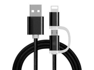 Reekin Chargeur 2 en 1 (USB Micro & Lightning) - 1