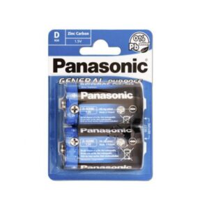 Panasonic Pack de 2 piles Heavy Duty Mono D LR20
