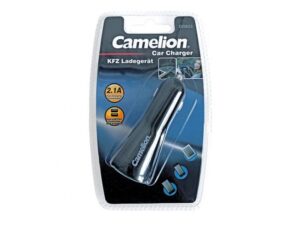 Camelion Adaptateur pour chargeur de voiture 2 Ports USB