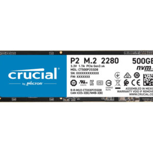 Crucial  HDSSD M.2 (2280) 500GB Crucial P2 NVMe Box CT500P2SSD8