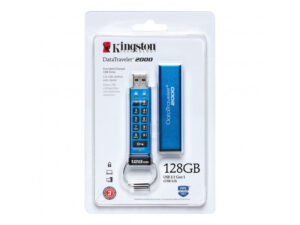 Kingston DataTraveler 2000 128GB USB FlashDrive 3.0 Secure DT2000/128GB