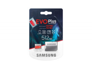 Samsung Carte MicroSDXC EVO+ 512GB avec adaptateur SD - MB-MC512HA/EU
