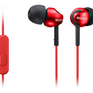 Sony Ecouteurs intra auriculaires filaires avec microphone Rouge MDREX110APR.CE7