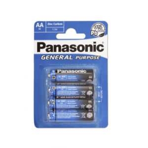 Panasonic Pack de 4 piles General R6 Mignon AA - Bleu