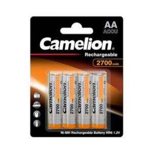 Confezione da 4 batterie Camelion AA Mignon 2700mAH + custodia in plastica