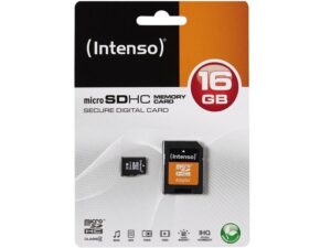 MicroSDHC 16Go Intenso + Adaptateur CL4 sous Blister