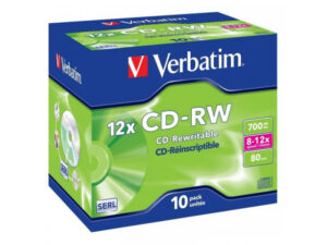 Custodia per CD-RW 80 Verbatim 12x 10er 43148