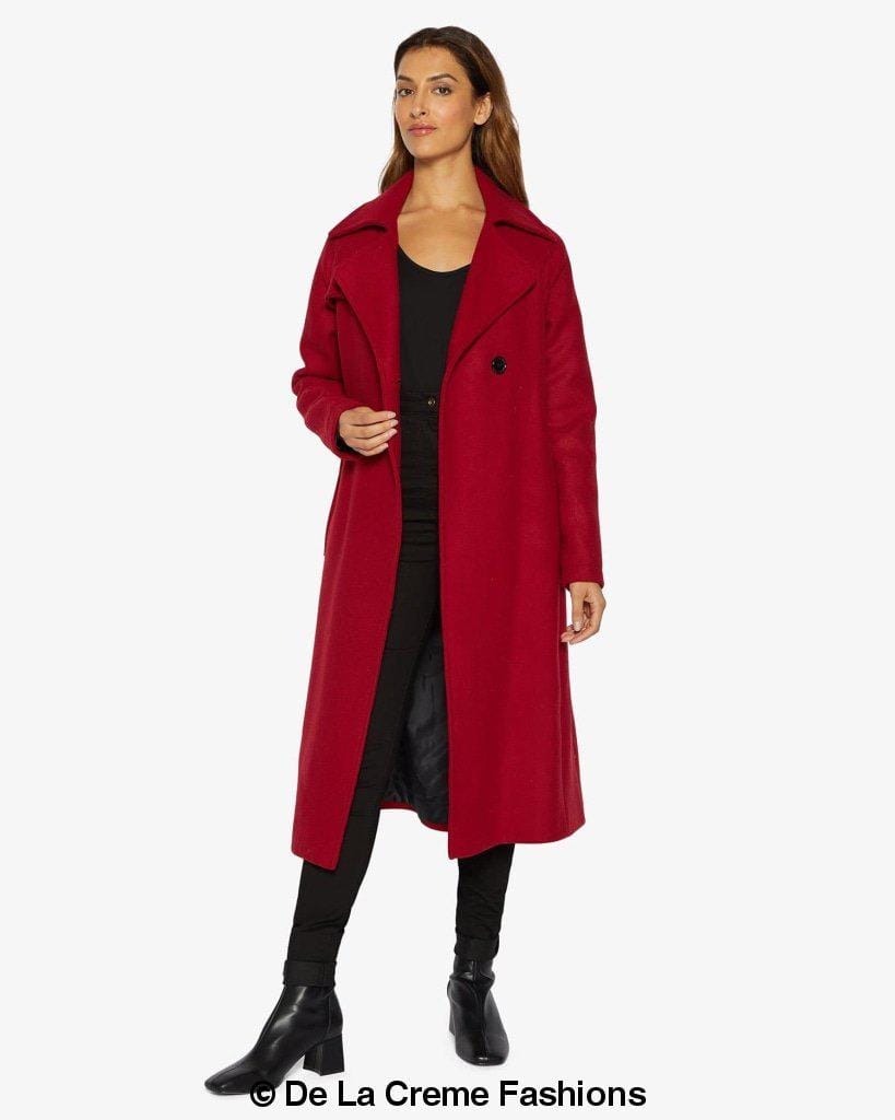 diana wrap around duster coat rood uk 10eu 38us 6 769 5