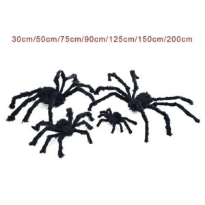 30cm 50cm 75cm 90cm 125cm 150cm 200cm Black Spider Halloween Decoration Haunted House Prop Indoor Outdoor 1061e5c4 3400 44dd 91ad 1c36ea0876af