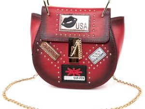 Bolso de hombro rojo USA Nights para mujer OH Fashion - Shoppydeals