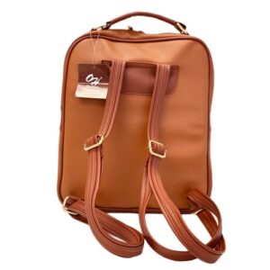 OH AC1234 OH Handbag Backpack European Dream Lady Paris Brown AV1
