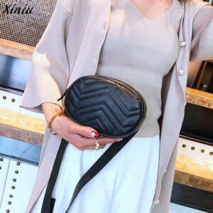 Xiniu 2018 Fashion Waist Bags Women Designer Fanny Pack Pure Color PU Leather Zipper Fanny Waist 3.jpg 640x640 3