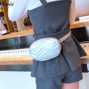 Xiniu 2018 Fashion Waist Bags Women Designer Fanny Pack Pure Color PU Leather Zipper Fanny Waist 5.jpg 640x640 5