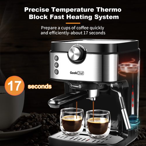 Espressomaschine, Kaffeemaschine 20 Bars GeekChef - Shoppydeals