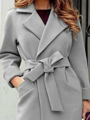 Winter Women s Wool Coat Warm Jackets Outerwear Streetwear Top Belt Office Lady Long Elegant Women 898291c3 2213 414a 95f8 0474b497b35b