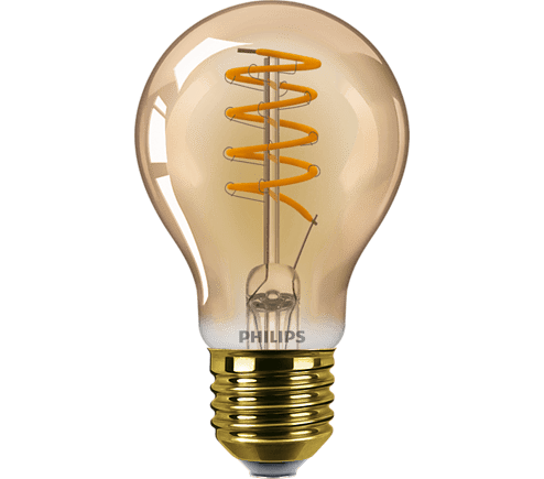 Electricity consumption: Philips LED VINTAGE Bulb E27 5.5W=48W 600 Lumen (1 U.)