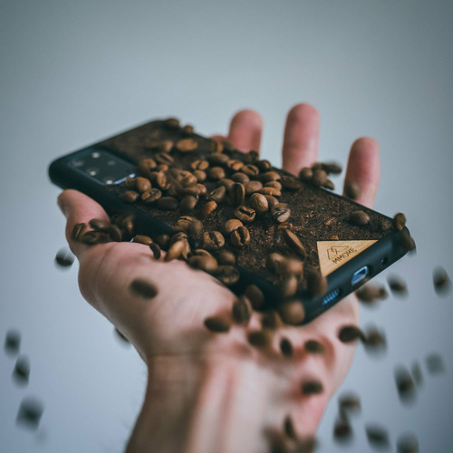 Organic Coffee phone Case with Coffee Beans 2